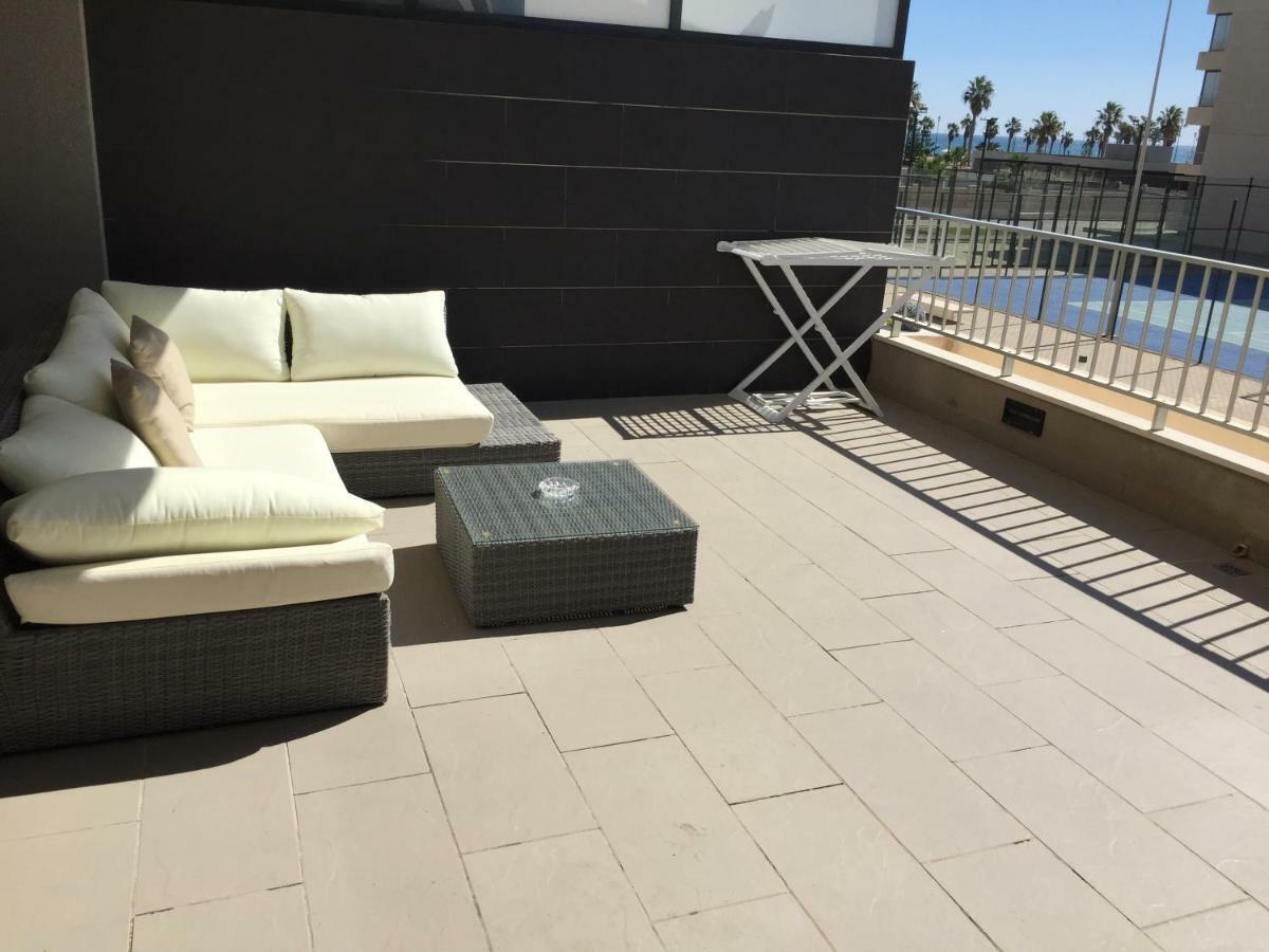 Apartamento Lujo, Primera Linea Playa, Garaje, Wifi, Piscina Climatizada روكيتاس ذي مار المظهر الخارجي الصورة